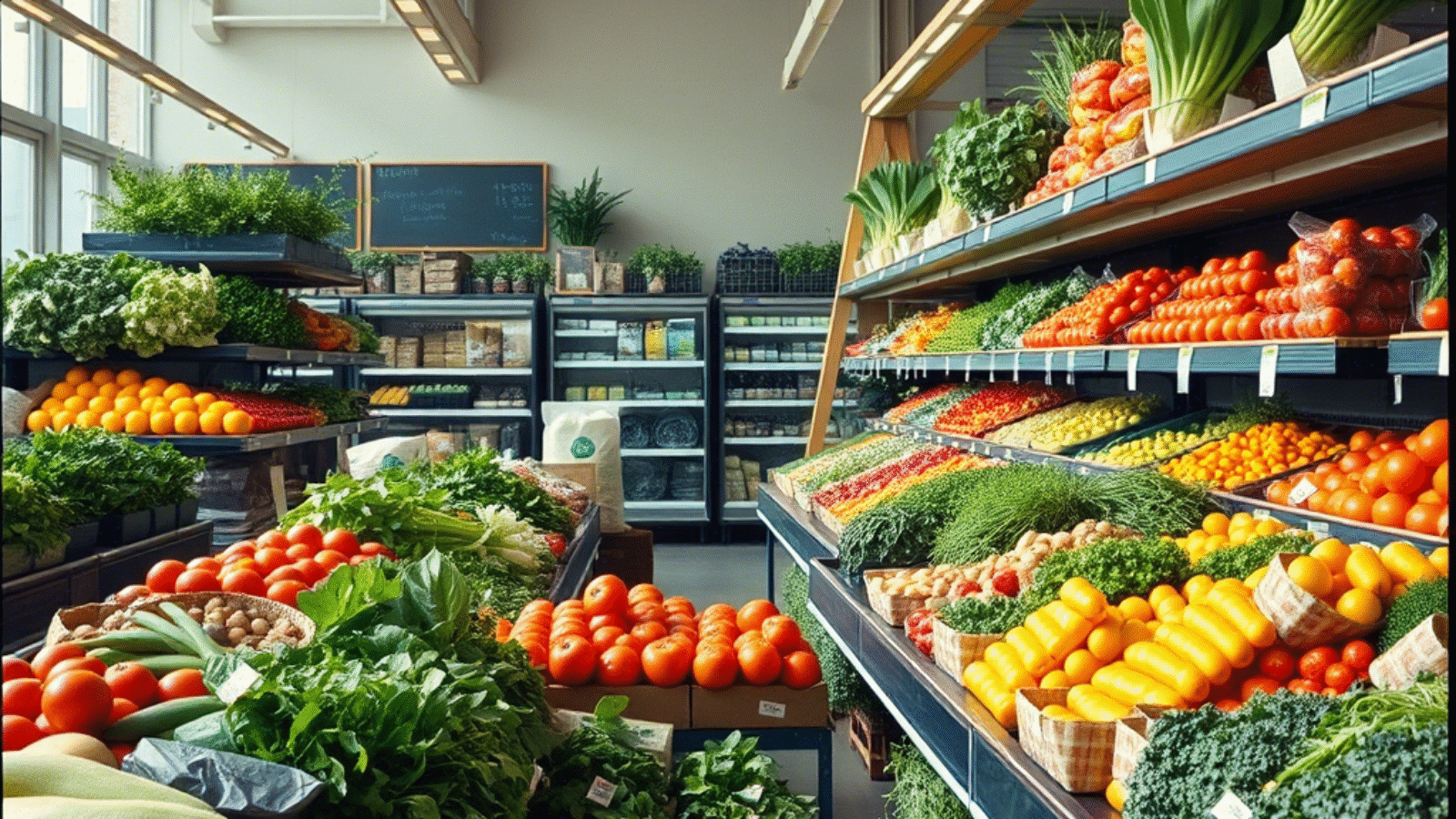 Hortifruti de um mercado