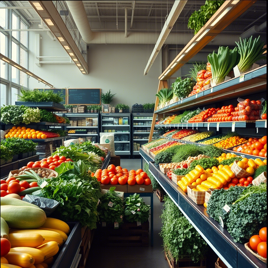 Hortifruti de um mercado